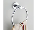 Stainless Steel Towel Ring Holder Hanger Chrome Wall Mounted Bathroom Home Hotel