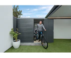 Stratco Handi-Pod Hinged Door Garden Shed 2170mm x 1410mm x 2040mm Gun Metal Grey