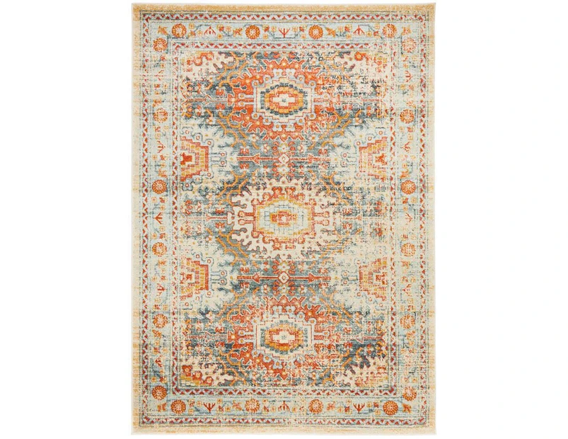 Cheapest Rugs Online Legacy in Blue and Multi Coloured Rug