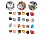 24pcs Christmas Count Down Stones Xmas Advent Calendar Minerals Festival Supplies