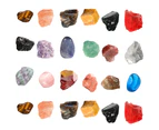 24pcs Christmas Count Down Stones Xmas Advent Calendar Minerals Festival Supplies