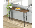 Chic Hall Console Table Unique Entry Hallway Side Table Metal Frame Book Shelf