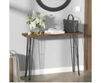 Chic Hall Console Table Unique Entry Hallway Side Table Metal Frame Book Shelf