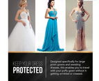Garment Bag for Long Wedding Dresses Cover Protector Bags Foldable Black