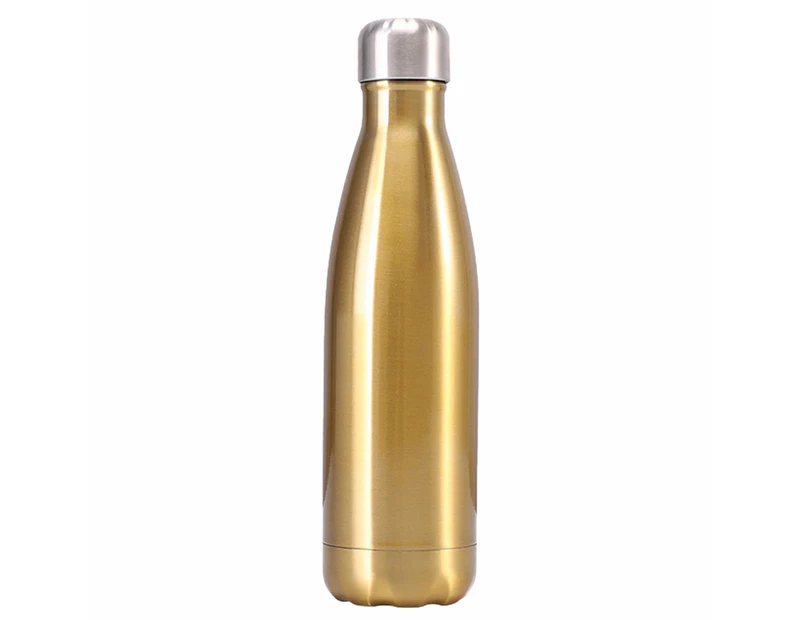 1pcs 304 insulated cold cup Sports cup Car water cup 500ml - Champagne gold