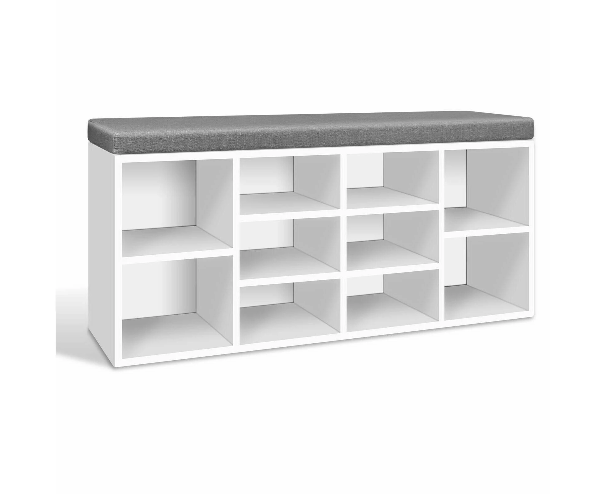 Shoe Cabinet Bench Shoes Storage Rack Organiser Shelf Cupboard Wood White