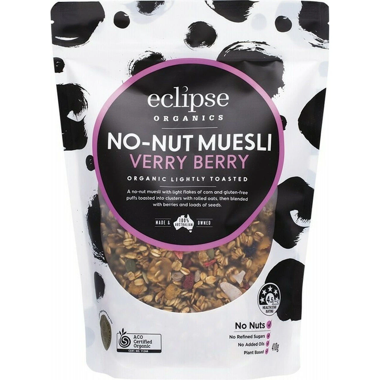 ECLIPSE ORGANICS Organic Muesli Verry Berry Crunch 410g