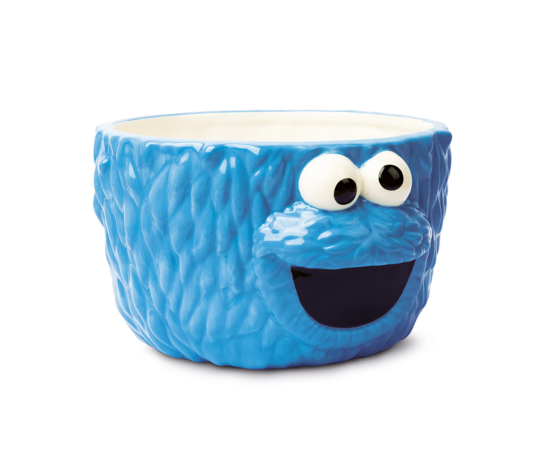 Grupo Erik Sesame Street Bowl | 1100 ml - 15 x 17.2 x 9.8 cm | Cereal Bowl | Ceramic Bowl | Popcorn Bowl | Kitchen Decor | Cookie Monster Toys | Ses - MKTP