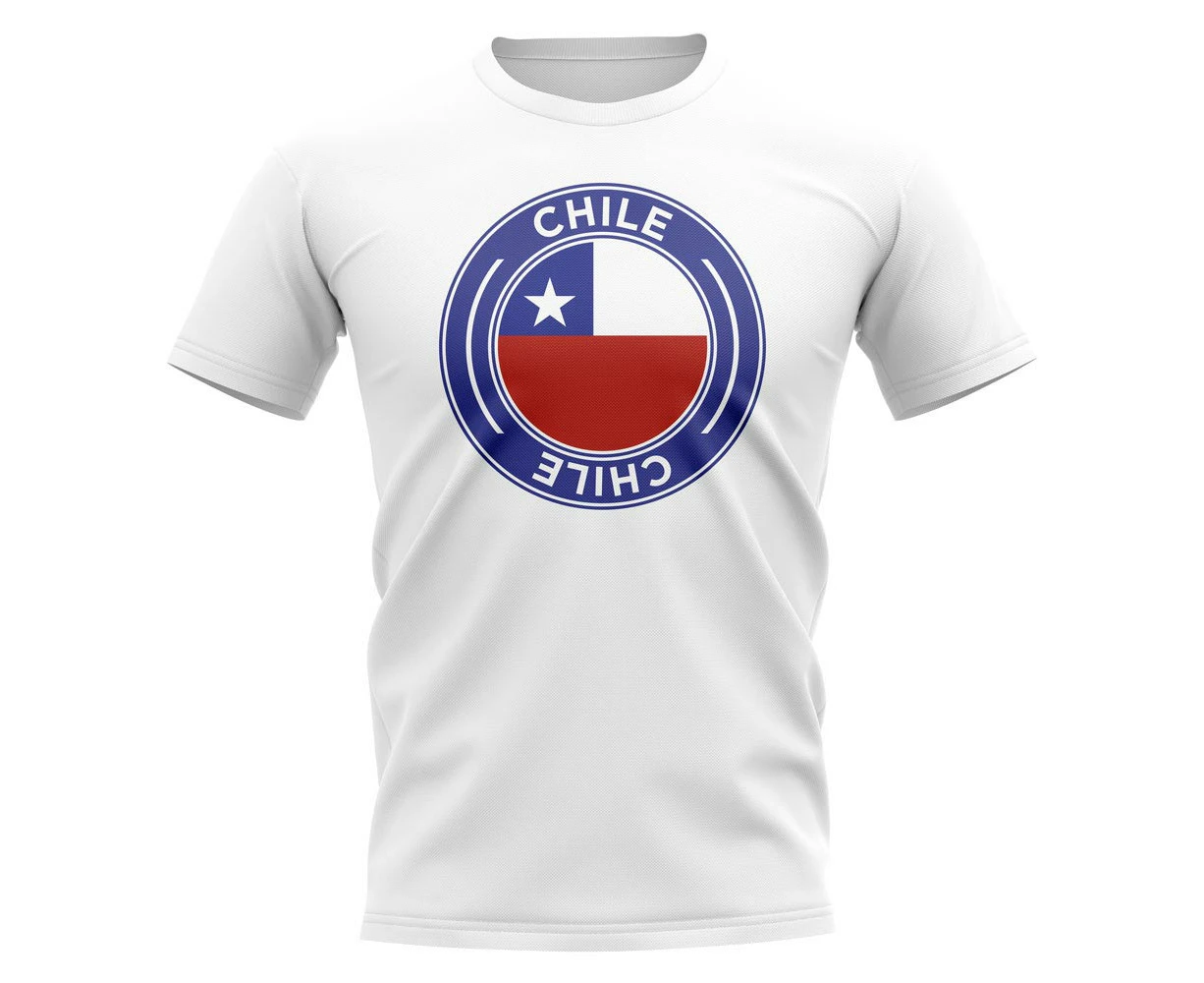 Chile Football Badge T-Shirt (White)