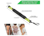 Yoga Muscle Roller Massage Stick Physical Therapy Massager Equipment Black
