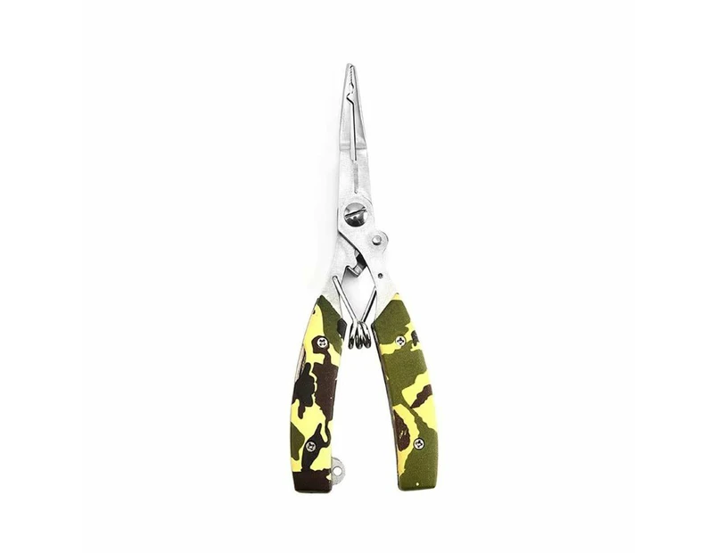 Fishing Pliers Hook Remover Fish Lip Gripper Multifunctional Camouflage Pliers  Fishing Tool SetFishing Line Scissors  Fishing Hook Remover 1 pc camou