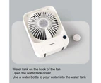 Portable Fan Mist Spray Hands-free ABS Cool You Down Desk Fan for Kids - White