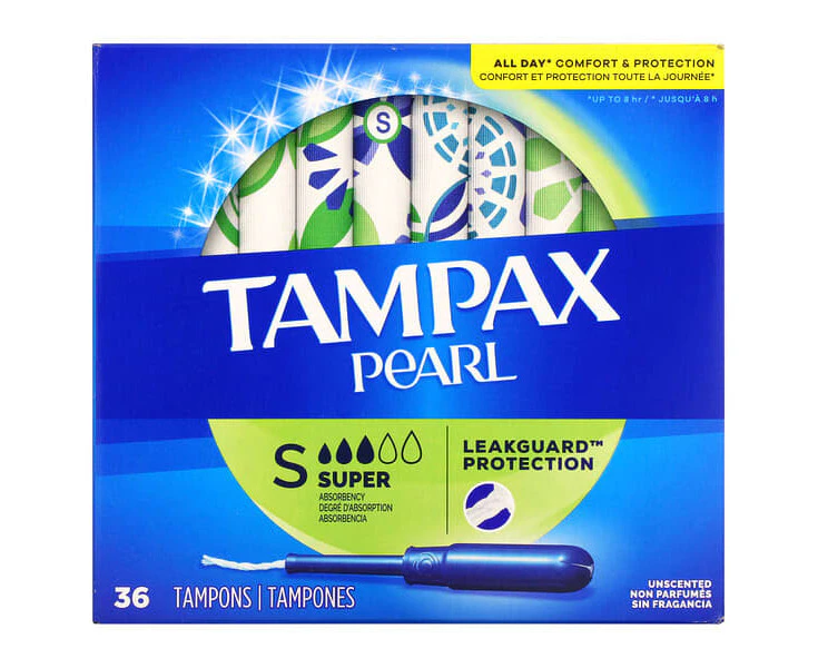 Pearl, Super, Unscented, 36 Tampons