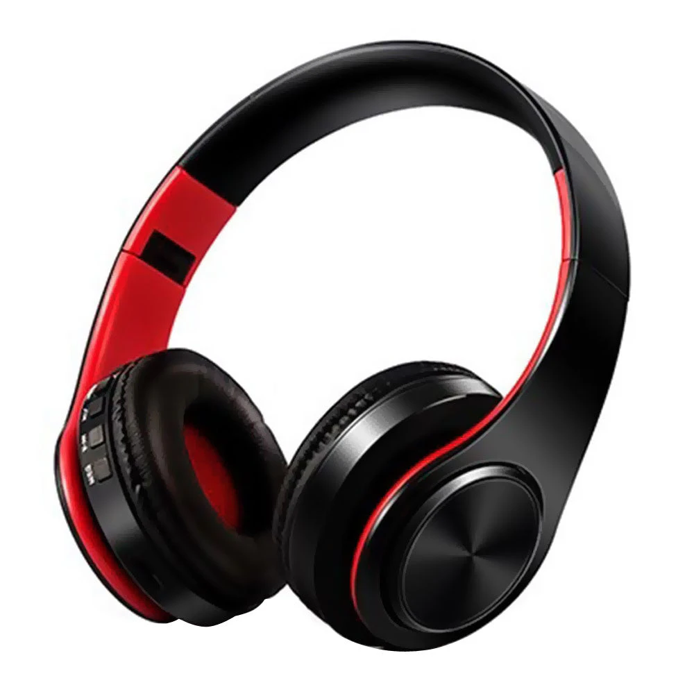 Foldable Wirless Bluetooth Headphones - Red