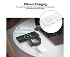 WIWU 3 in 1 Wireless Charging Station 15W Foldable Magnetic Pad for iPhone 14/13/12/11 Apple Watch AirPods Pro