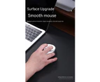 Non-Slip Rubber Mouse Pad Large Mouse Mat Leathers Gaming Mouse Pad Desk Mat-White+Silver