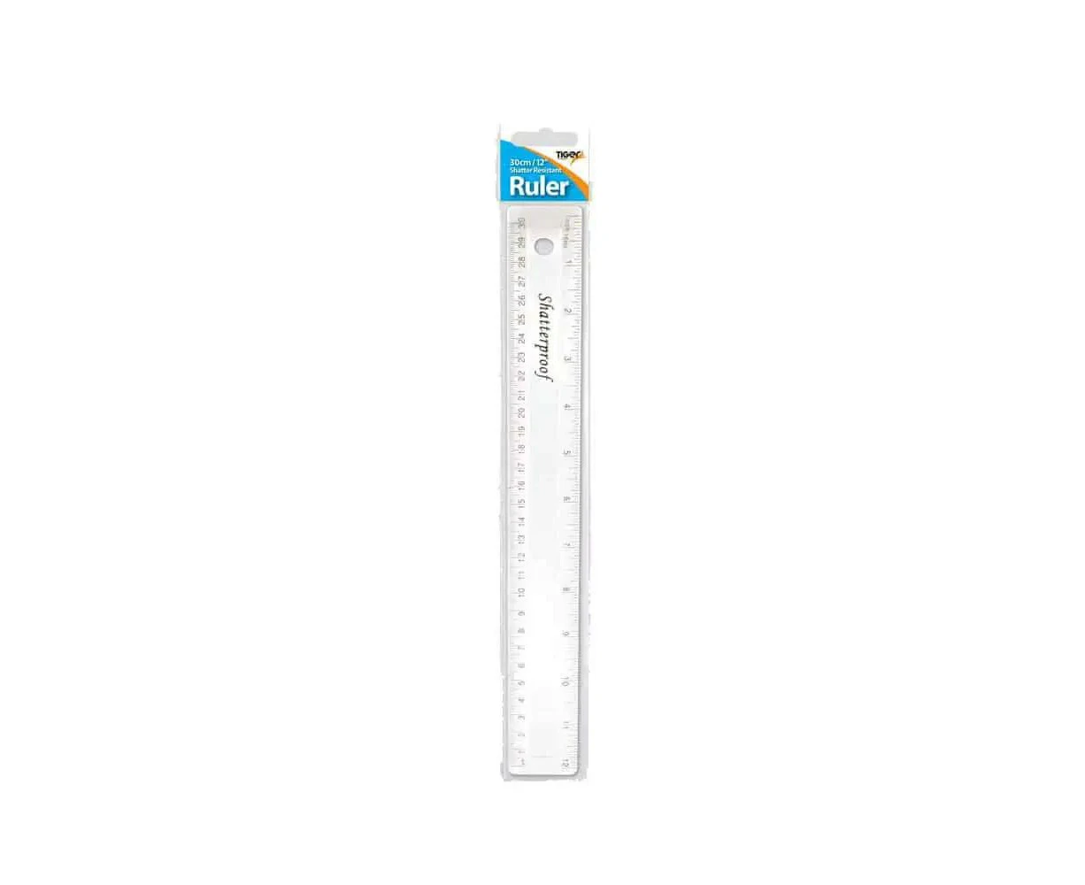 Tiger Shatterproof Ruler (Clear) - SG32115