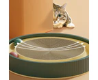 40Cm Magic Cat Scratcher Bed Pad Toy Accordion Style Folding Lounge Cardboard Au - Blue