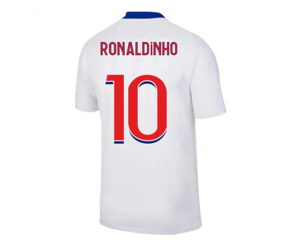 2020-2021 PSG Away Nike Football Shirt (RONALDINHO 10)