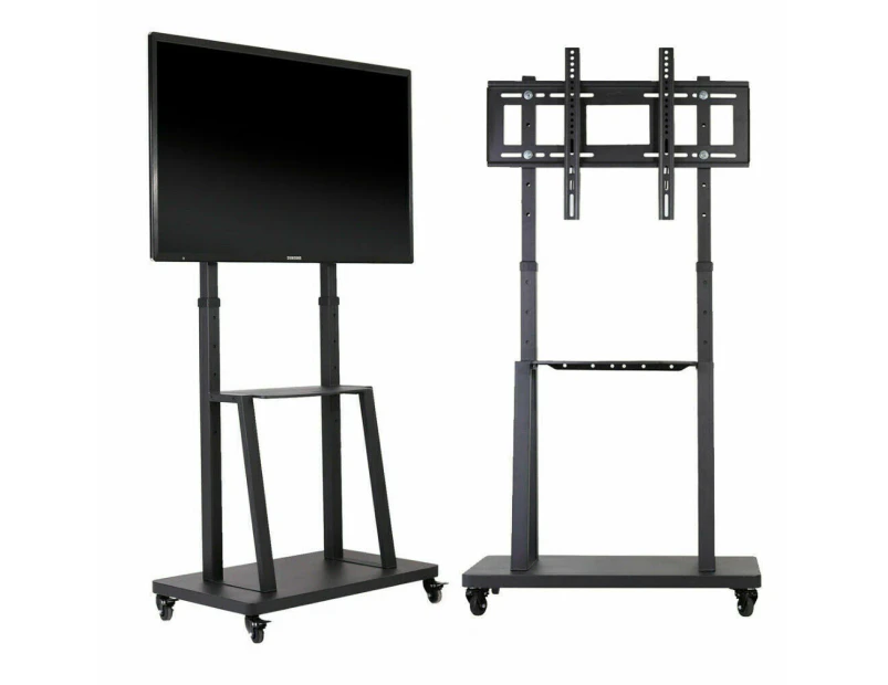 Heavy Duty Mobile Cart Rolling Floor TV Stand Fits 32"- 80" screens