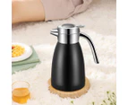 SOGA 2.2L Stainless Steel Kettle Insulated Vacuum Flask Water Coffee Jug Thermal Black