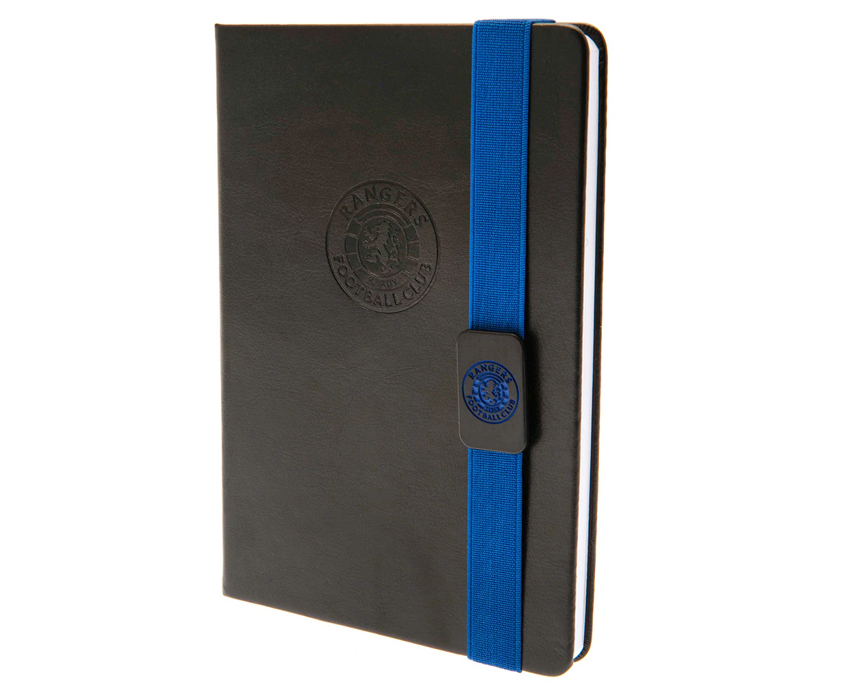 Rangers FC A5 Notebook (Black/Royal Blue) - TA11290