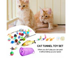 33Pcs Lovely Pet Cat Toys Bulk Buy Kitten Toy Rod Fur Mice Bells Balls Catnip