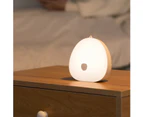 Warm Soft LED Night Light for Nursing Learning Bedroom Decoration Touch Sensor Portable USB Rechargeable Lamp white