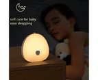 Warm Soft LED Night Light for Nursing Learning Bedroom Decoration Touch Sensor Portable USB Rechargeable Lamp white