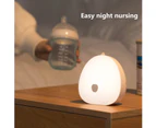 Warm Soft LED Night Light for Nursing Learning Bedroom Decoration Touch Sensor Portable USB Rechargeable Lamp white