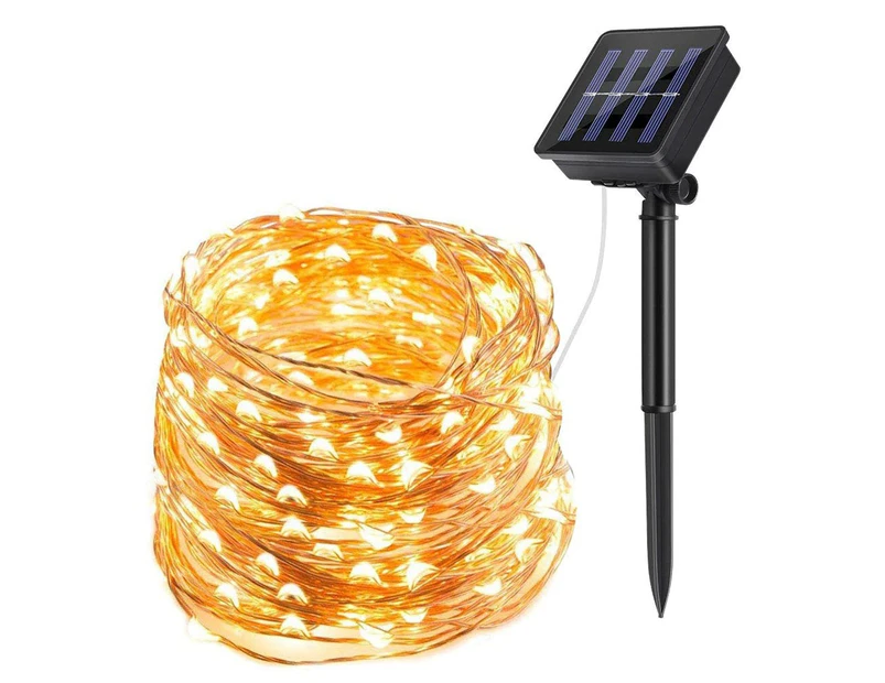 Waterproof Outdoor Solar LED Strip Mini Light - Yellow