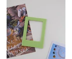 2Pcs Fridge Magnetic Photo Frame Exquisite Workmanship Colorful Strong Magnet Picture Frames for Home Room - Grass  Green