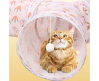 Big Collapsible for Cat Tunnel for Cat Toys for Play Tunnel Durable 3-Way Tube Warm Suede Hideaway Crinkle Tunnel for Sm