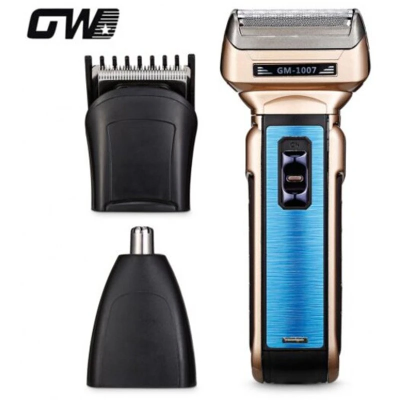 Gw 1007 3 In Rechargeable Men Shaver Nose Trimmer Hair Clipper Champagne Gold