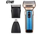 Gw 1007 3 In Rechargeable Men Shaver Nose Trimmer Hair Clipper Champagne Gold