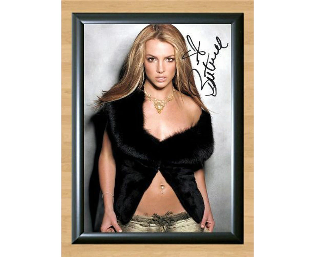 Britney Spears Blackout Signed Autographed Photo Poster Memorabilia A4