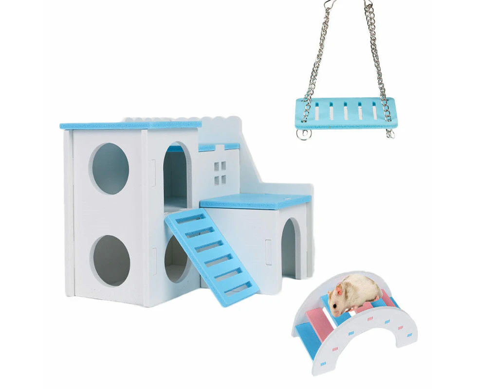 ViviPet 3-Pack Hamster Exercise Toys House Hideout for Small Animal-F