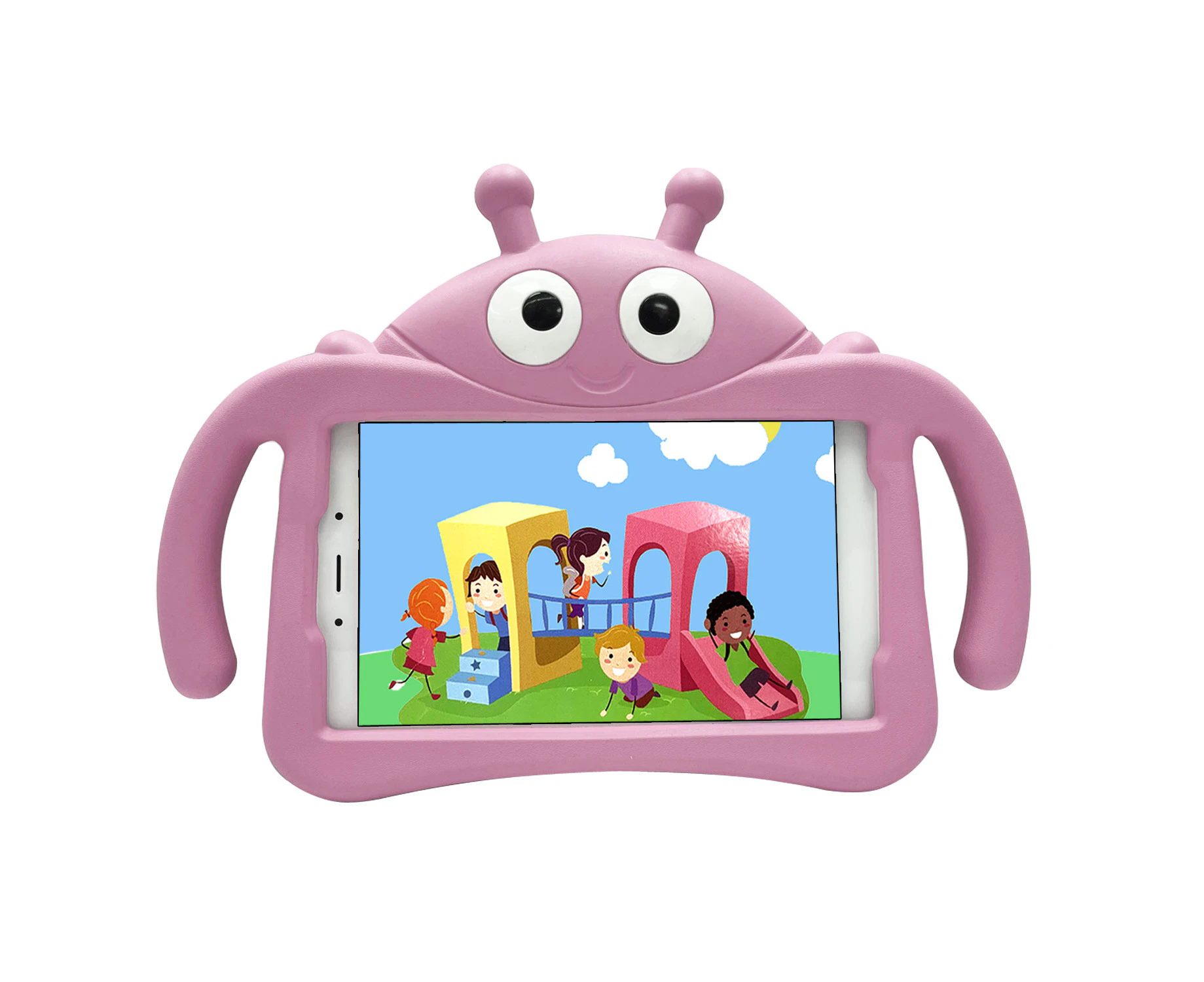 DK Samsung Galaxy Tab A 8 Inch 2019 (T290 / T295) for Kids Tablet Case with Handle and Stand-Pink