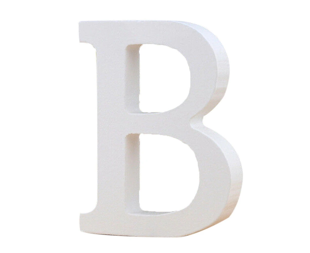 Wooden English Letters Alphabet Symbol Ornament Wedding Party DIY Decoration-B