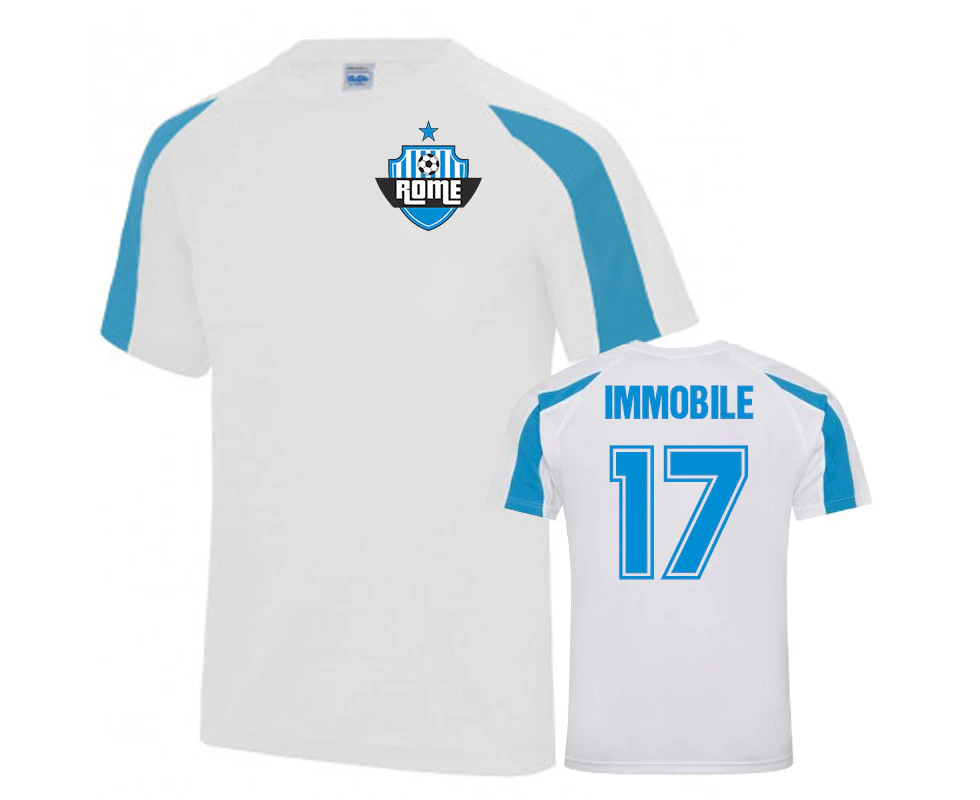 Ciro Immobile Lazio Sports Training Jersey (White)