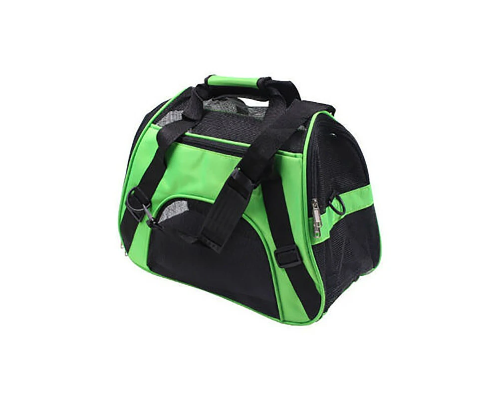 Pet Carrier Bag Portable Large Cat Dog Comfort Tote Travel Bag Airline Approved Green