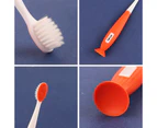 Kids Toddler Toothbrush Extra Soft Bristles Suction Cup Girls Manual Toothbrush for Kid Child -yellow-green