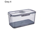 Fashion Fridge Organizer PET Premium Clear Storage - Grey 4