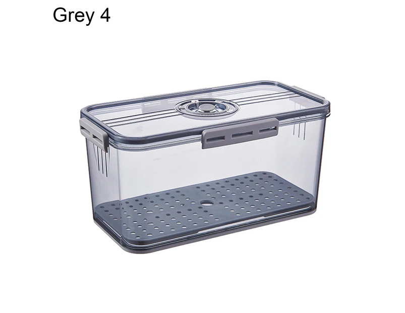 Fashion Fridge Organizer PET Premium Clear Storage - Grey 4