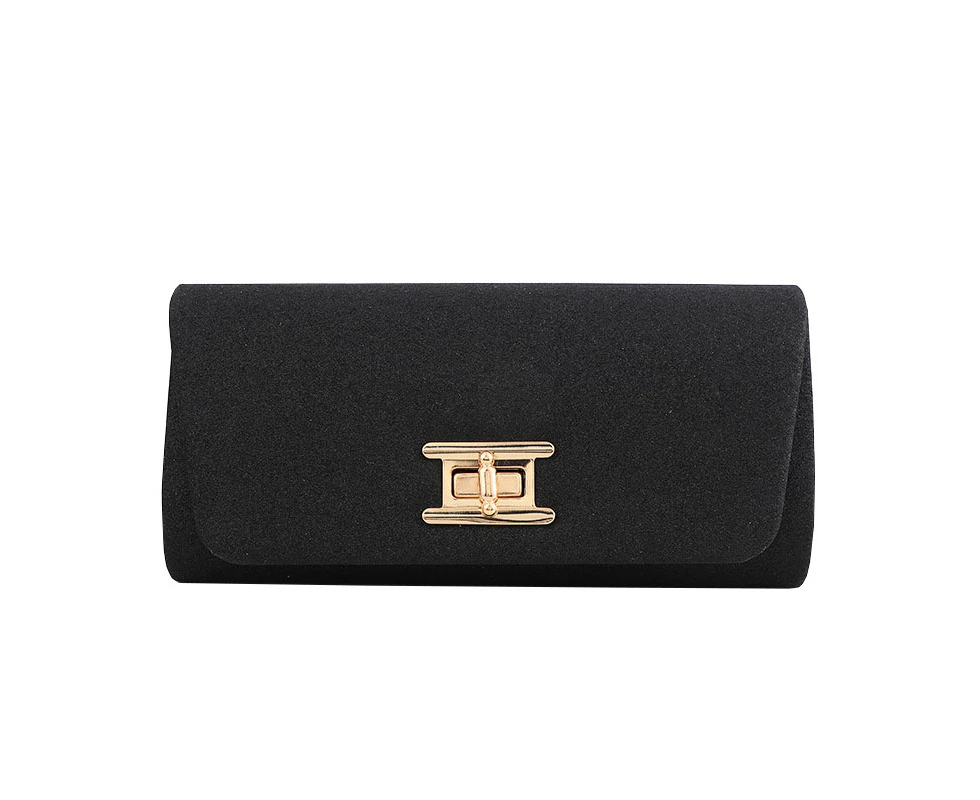 Tenpell Elegant Fashion Clutch Purses Magnetic Square Bag for Womens-Black