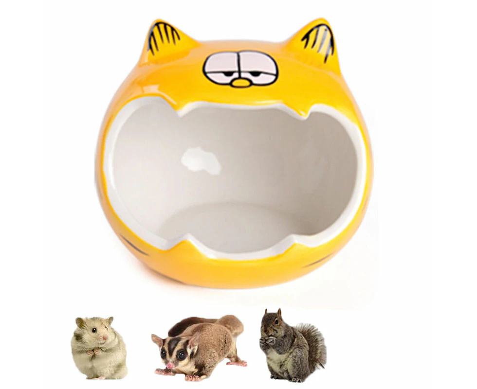 ViviPet Small Animal Ceramic House Summer Cool Hideout-YellowCat