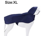 -xl-Waterproof light reflective dog raincoat hooded pet raincoat does not block your view pet raincoat