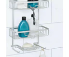 Home Hanging Aluminum Shower Caddy Bathroom Shelf Storage Organiser - Black