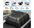 Costway 595L Car Roof Bag Waterproof Rooftop Cargo Carrier w/Non-slip Mat,Storage Bag, Coded Lock