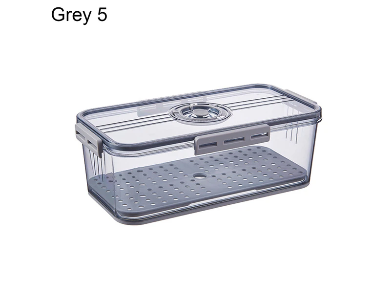 Fashion Fridge Organizer PET Premium Clear Storage - Grey 5